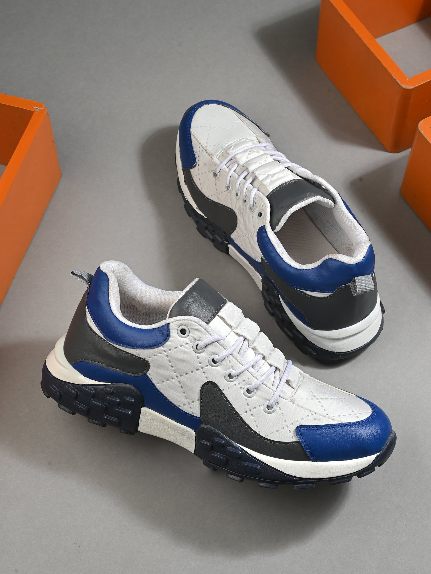18894 Mens Casual White Sneakers for Men Stylish Comfort