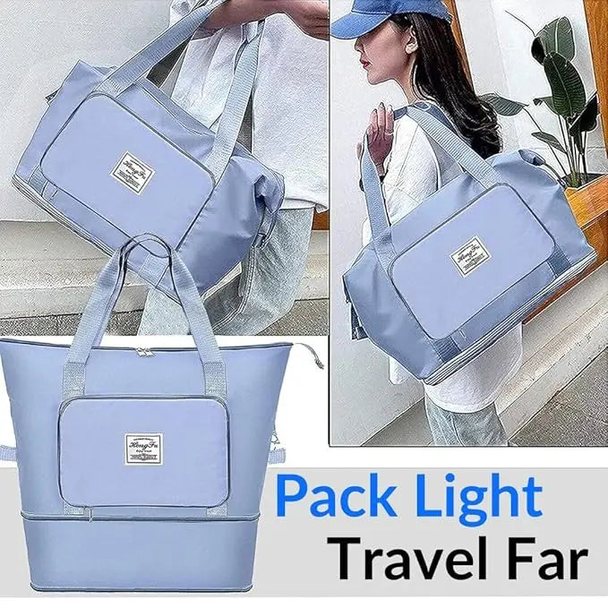 4485 Expandable Travel Bag for Women - Foldable Crossbody Tote