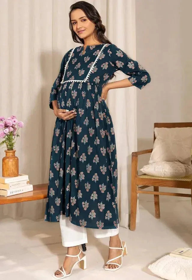 Maternity Kurtas for Women Stylish Floral Kurti