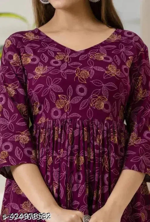 13374 Women's Floral Print Co-ord Set Online Kurti
