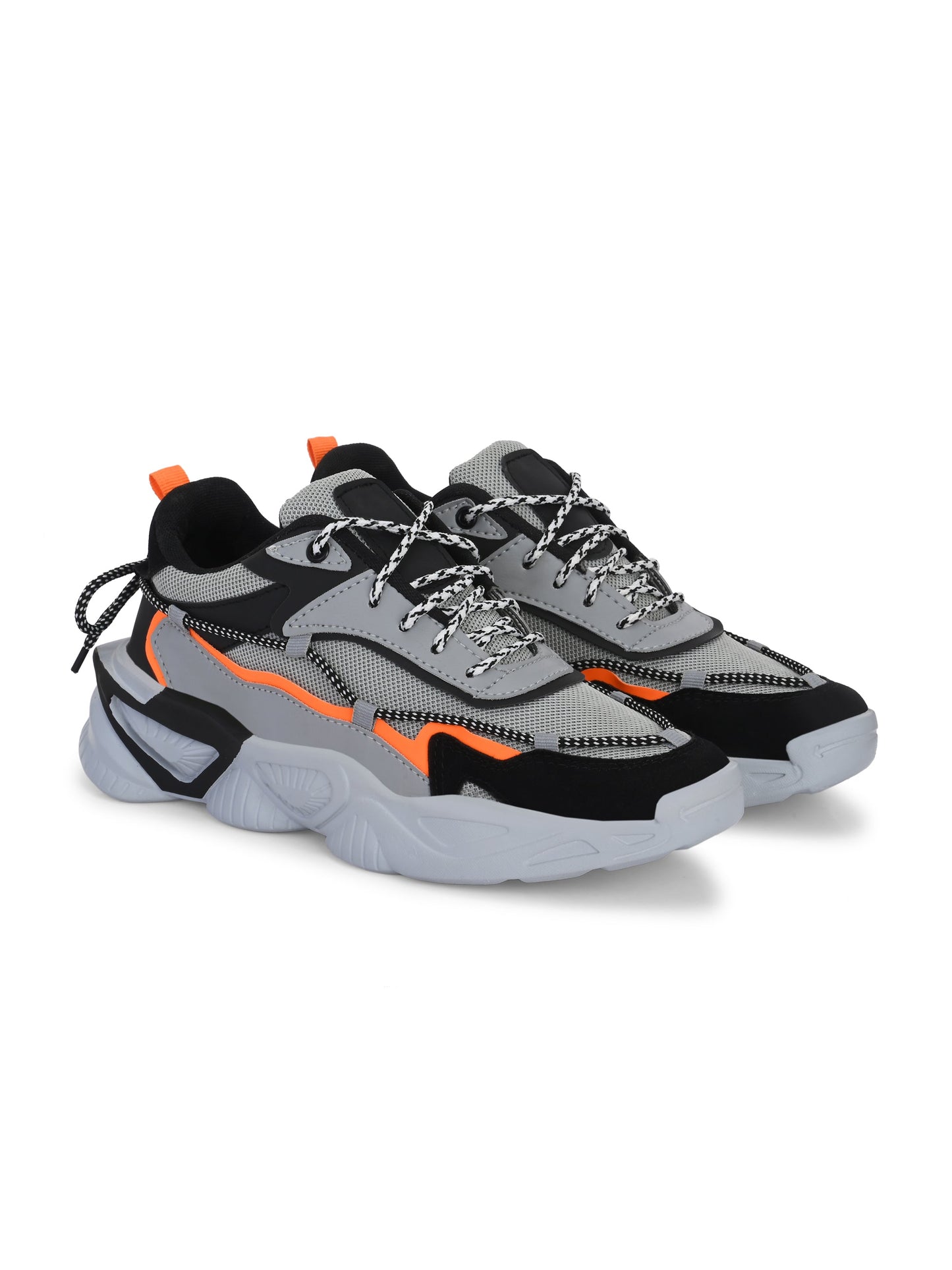 18894 Grey Sports Shoes for Men with Comfort Design