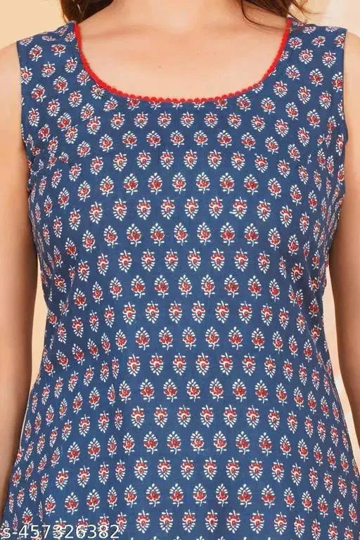 Casual Sleeveless Kurti for Women by Vendor 13374