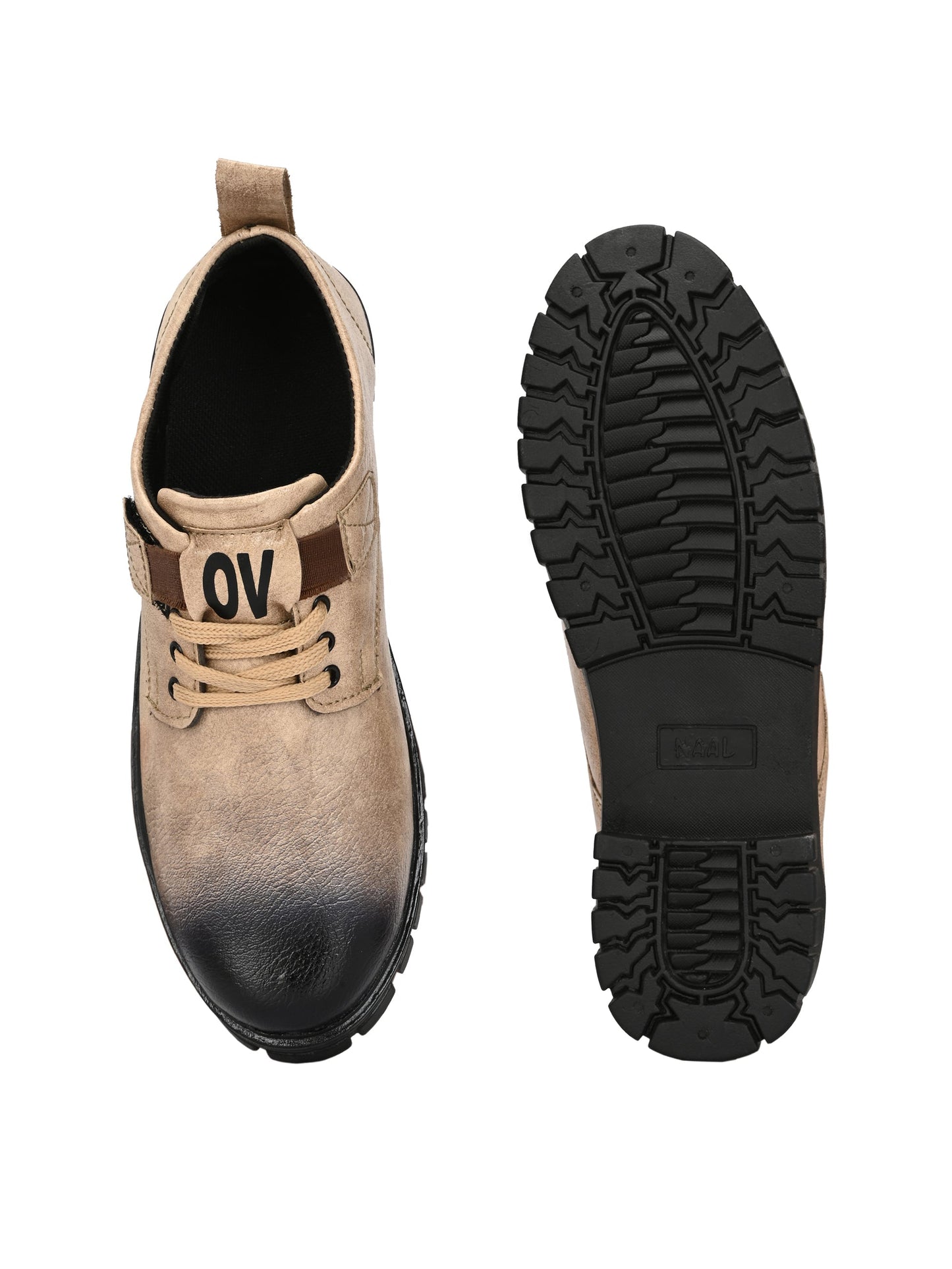 18894 Beige Casual Shoes for Men with Durable Soles