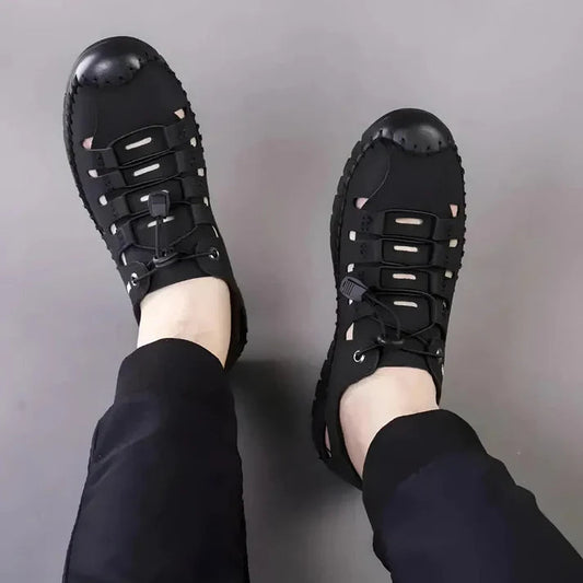 18894 Black Casual Sandals For Men - Stylish Comfort