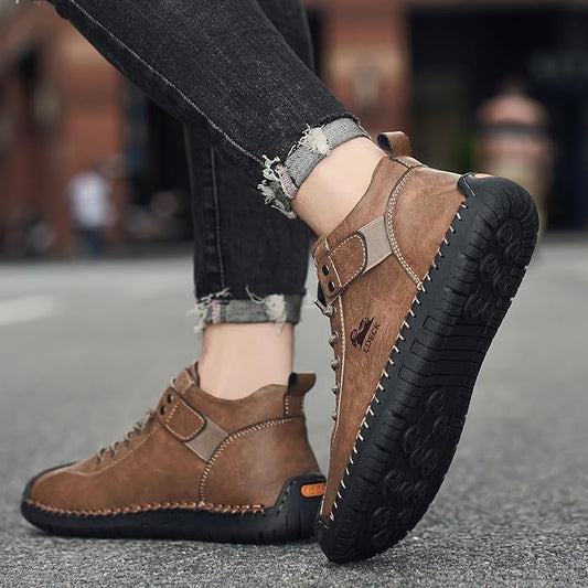 18894 Men's Casual Brown Ankle Boots Durable Comfort