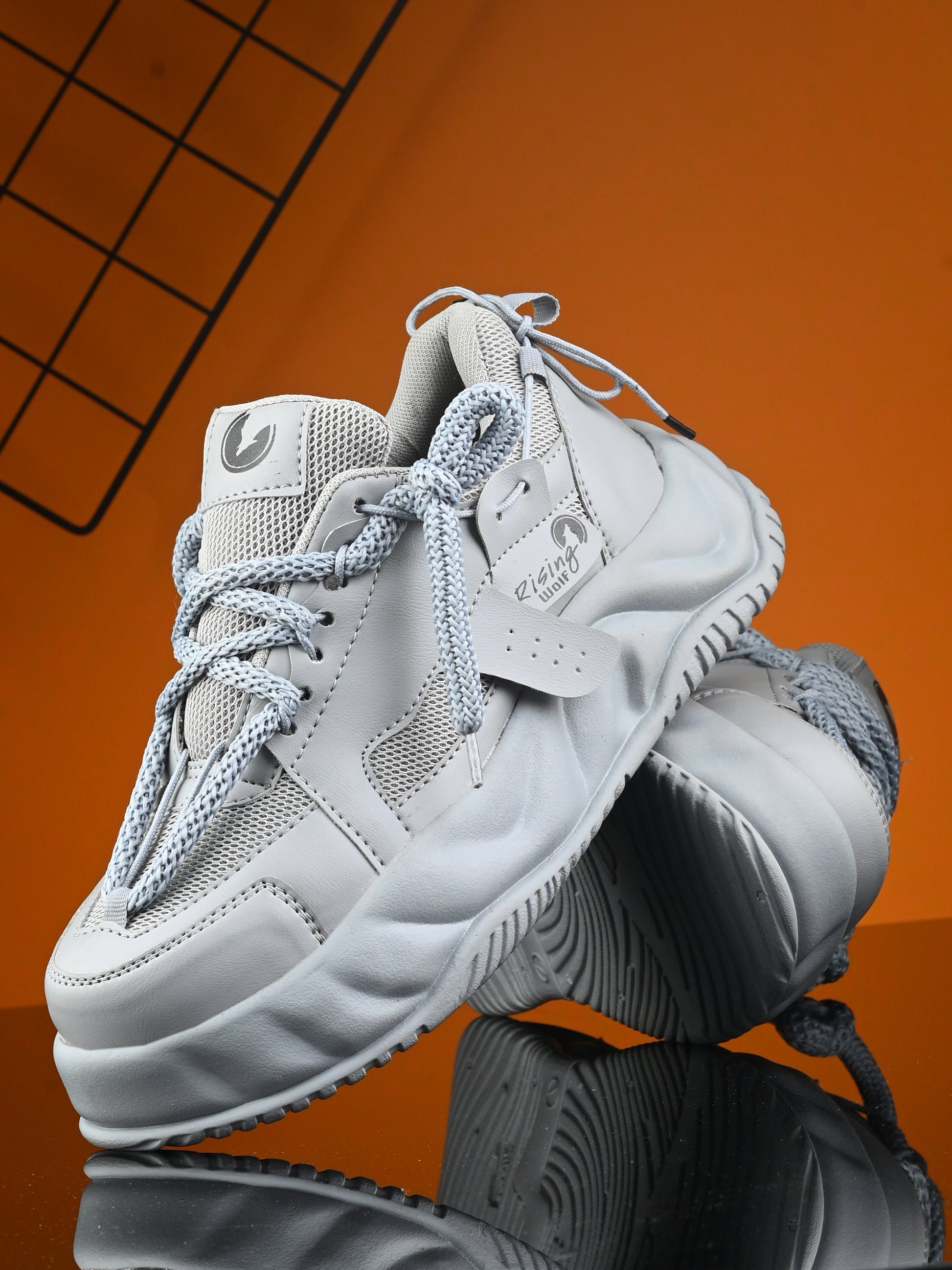18894 Mens Grey Sport Shoes Lightweight Comfort