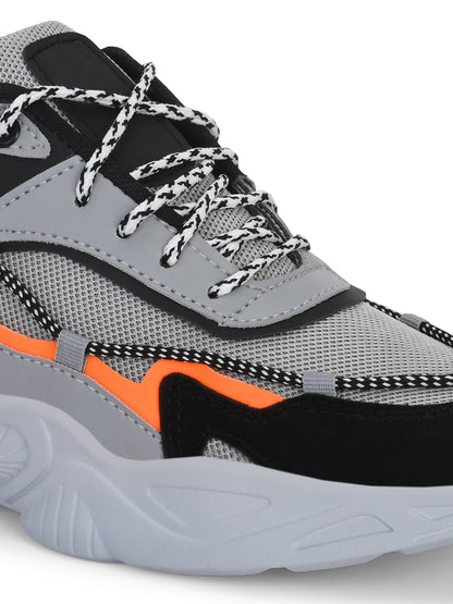 18894 Grey Sports Shoes for Men with Comfort Design