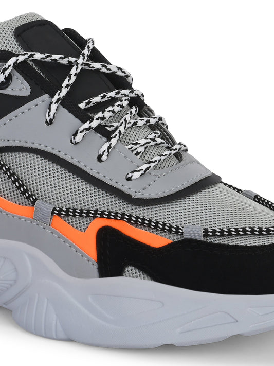 18894 Grey Sports Shoes for Men with Comfort Design