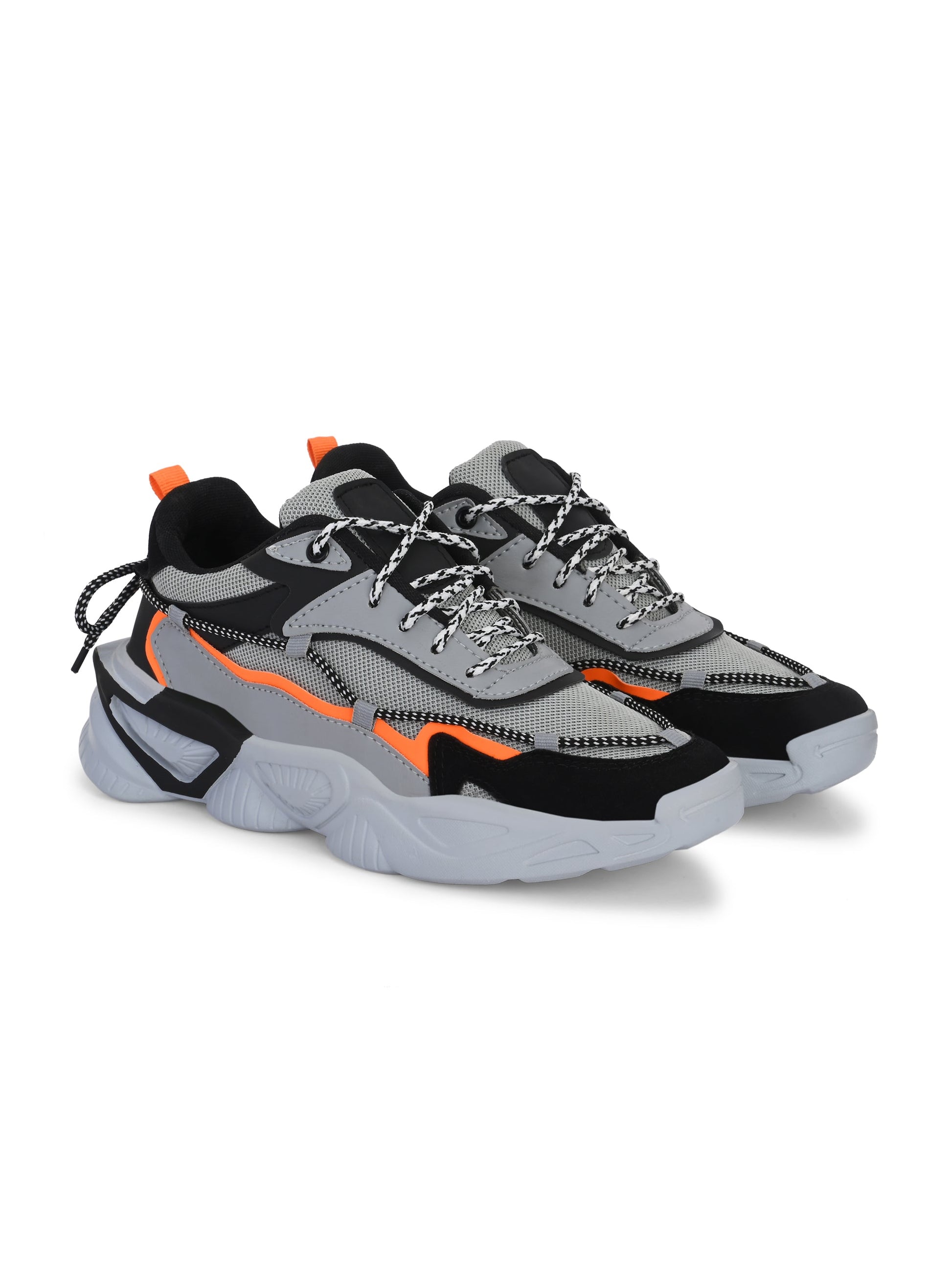 18894 Grey Sports Shoes for Men with Comfort Design