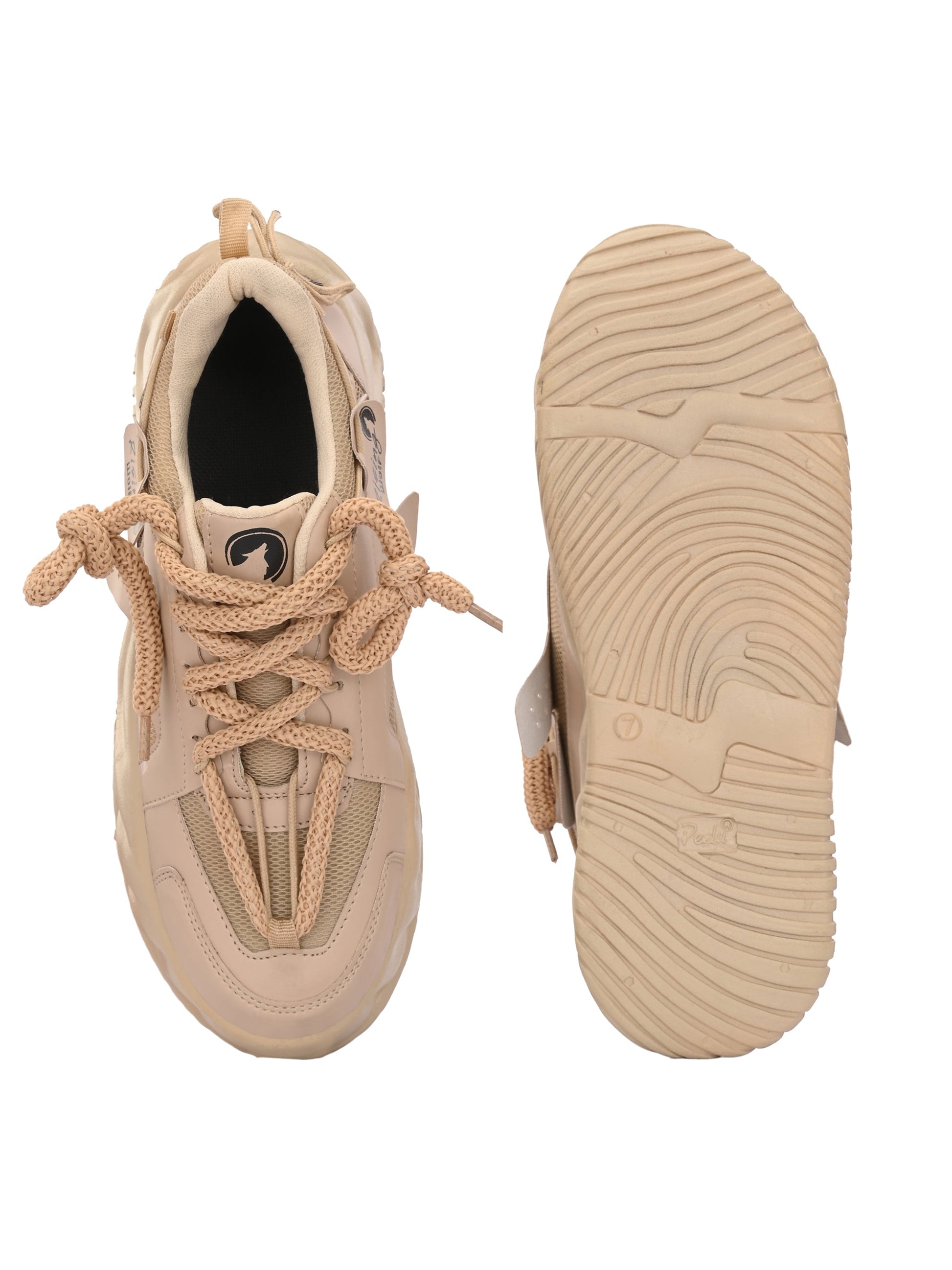18894 Men's Lightweight Athletic Tan Sneakers Sports Shoes