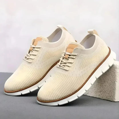 18894 Tan Mesh Sneakers for Men Casual Comfort Shoes