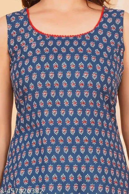 Casual Sleeveless Kurti for Women by Vendor 13374